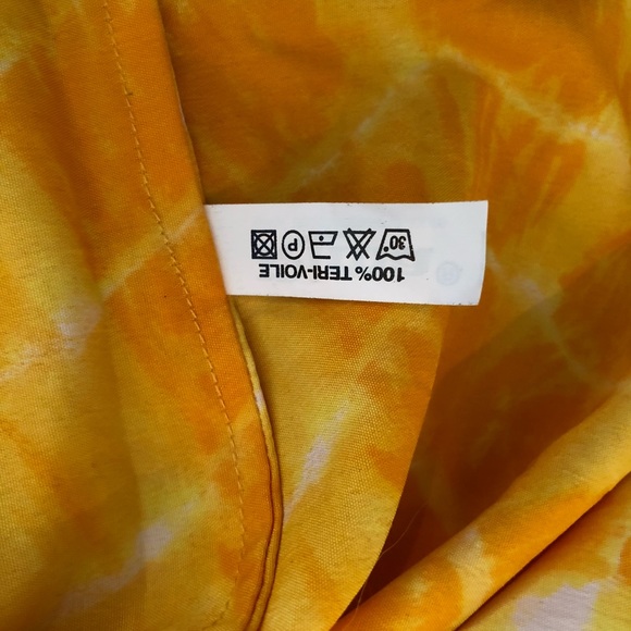 2 piece yellow halter & wrap pants.  New Size M - Picture 4 of 4